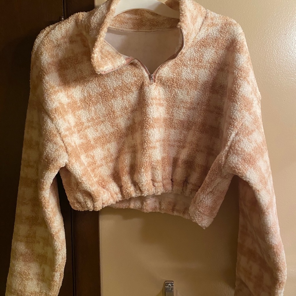 Comfy Plaid Sweatshirt